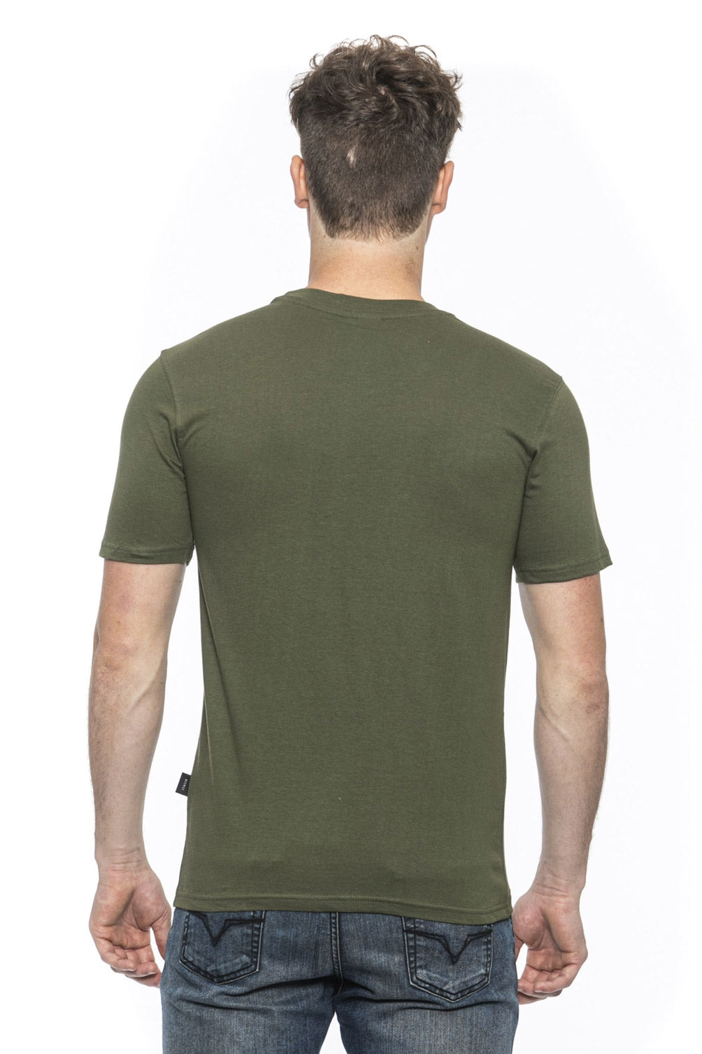 19V69 Italia Mens T-Shirt Green ERIC OLIVE