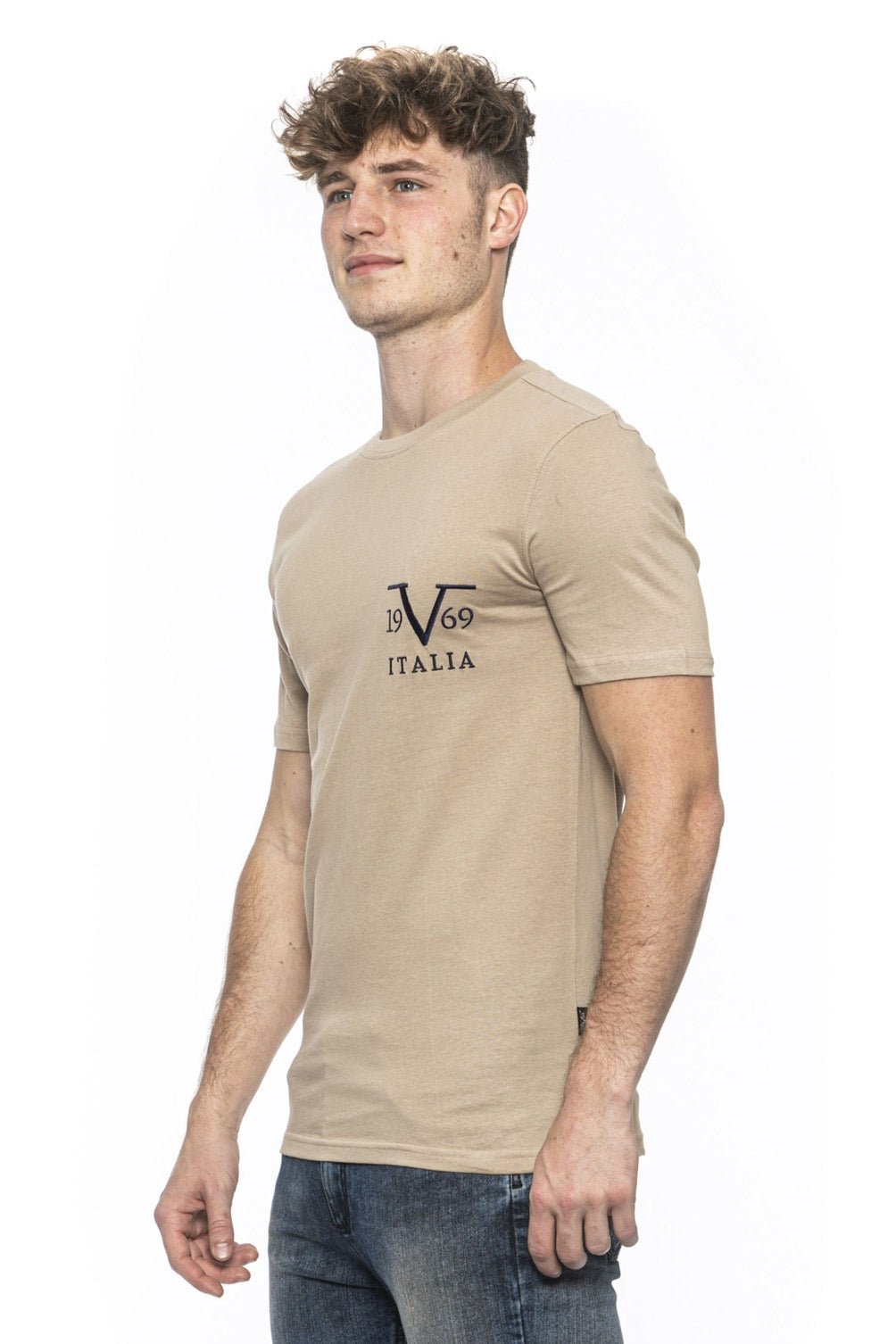 19V69 Italia Mens T-Shirt Beige TROY BEIGE