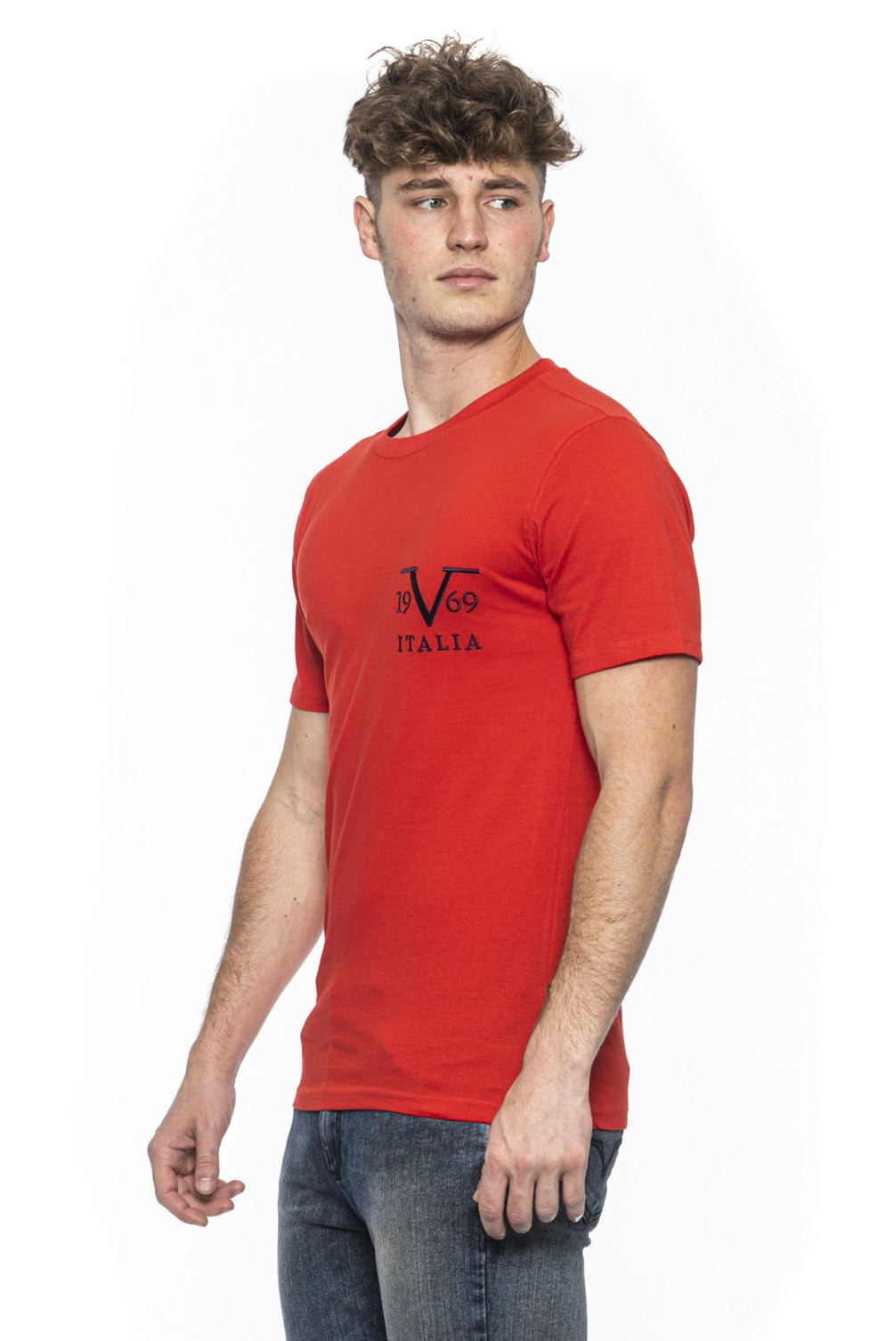 19V69 Italia Mens T-Shirt Red TROY RED