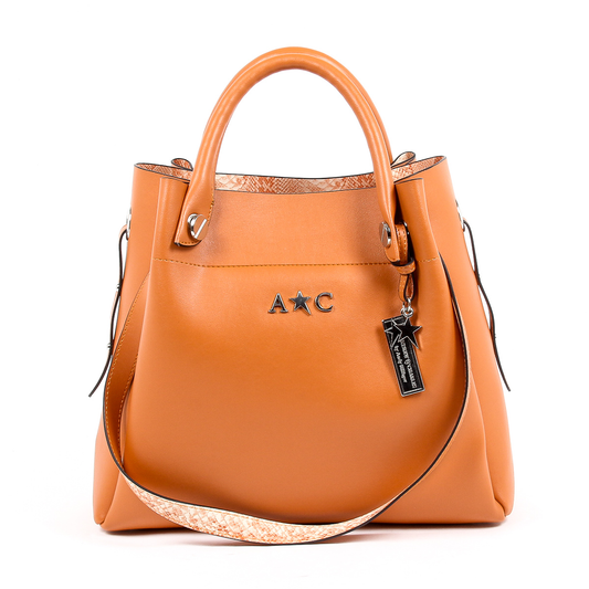 Andrew Charles Womens Handbag Orange MARISSA
