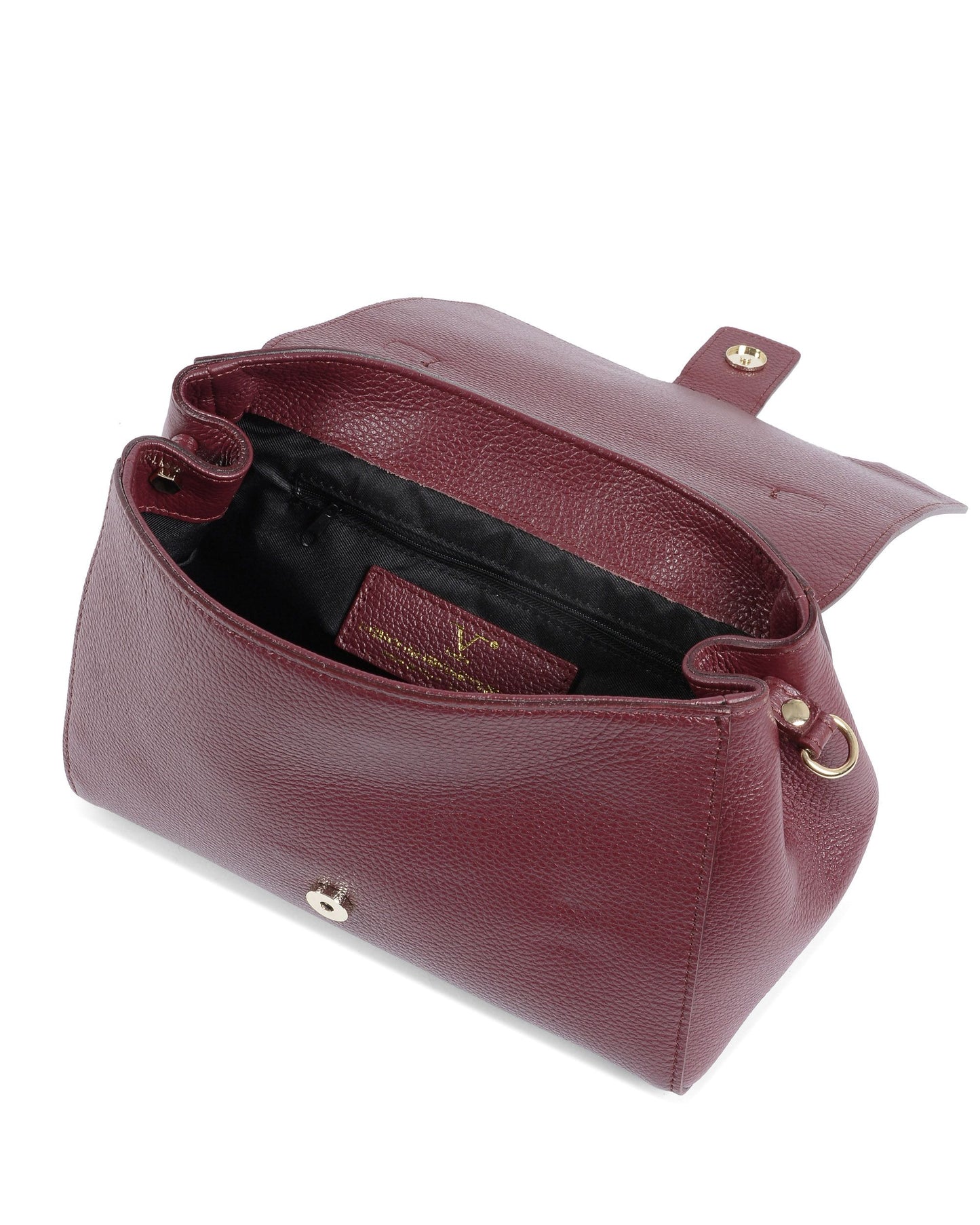 V Italia Womens Handbag Bordeaux BC10280 52 DOLLARO BORDEAUX
